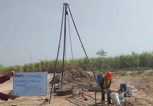 เจาะสำรวจดิน กาญจนบุรี