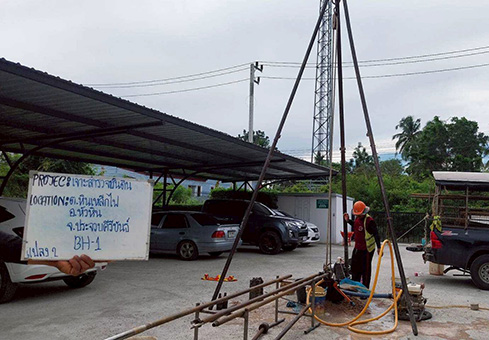เจาะสำรวจดิน ประจวบคีรีขันธ์